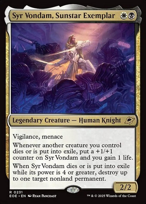 Syr Vondam, Sunstar Exemplar ~ Edge of Eternities [ NM ] [ Magic MTG ]