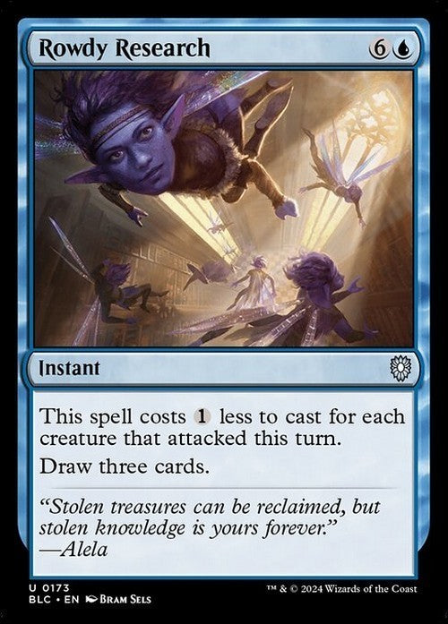 Rowdy Research ~ Commander: Bloomburrow [ NM ] [ Magic MTG ]