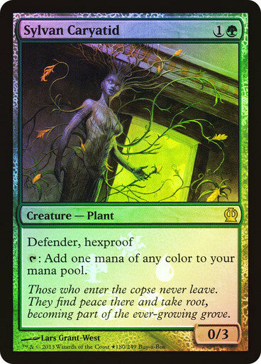 FOIL Sylvan Caryatid ~ Buy a Box Theros [ EX ] [ Magic MTG ]
