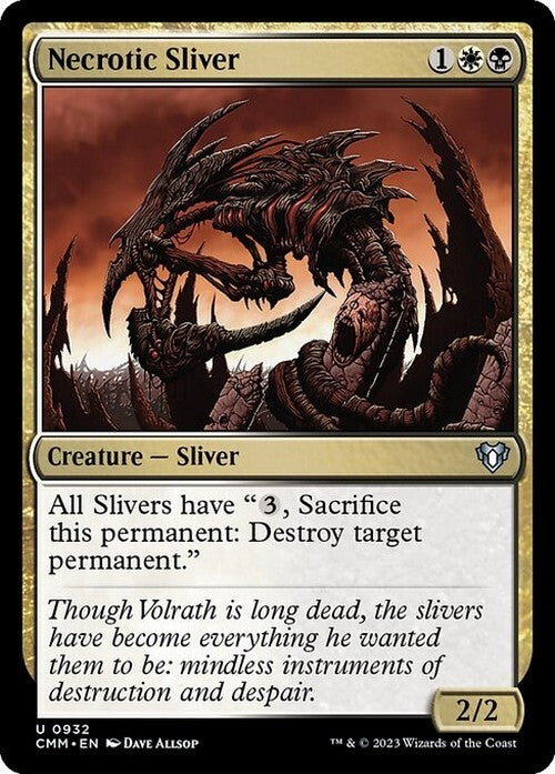 Necrotic Sliver ~ Commander Masters [ NM ] [ Magic MTG ]