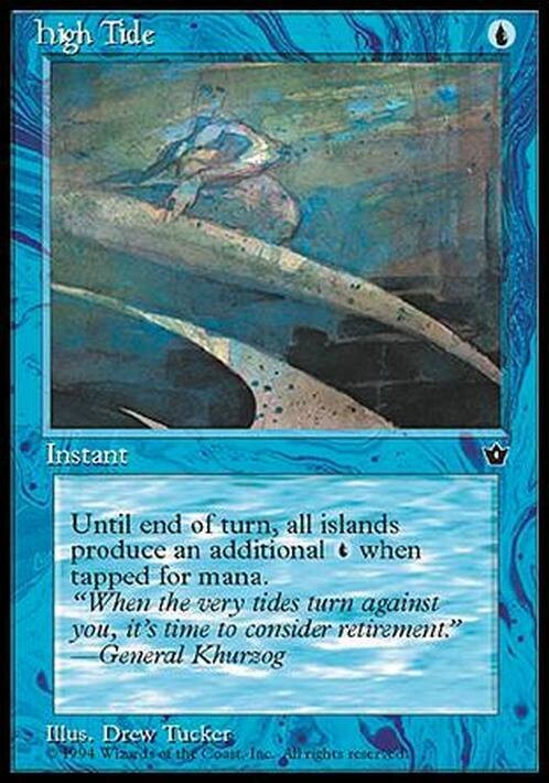 High Tide (Version 1) ~ Fallen Empires [ EX ] [ Magic MTG ]
