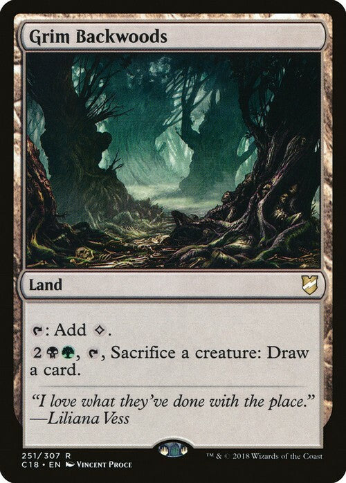 Grim Backwoods ~ Commander 2018 [ NM ] [ Magic MTG ]