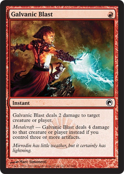 Galvanic Blast ~ Scars of Mirrodin [ EX ] [ Magic MTG ]