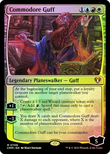 FOIL Commodore Guff ~ Commander Masters [ NM ] [ Magic MTG ]