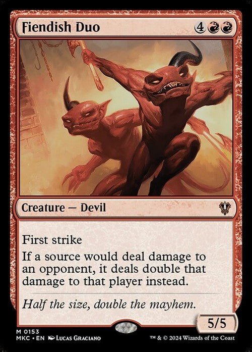 Fiendish Duo ~ Commander: Murders at Karlov Manor [ NM ] [ Magic MTG ]