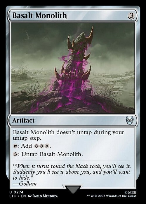 Basalt Monolith ~ Commander: Lord of the Rings [ NM ] [ Magic MTG ]