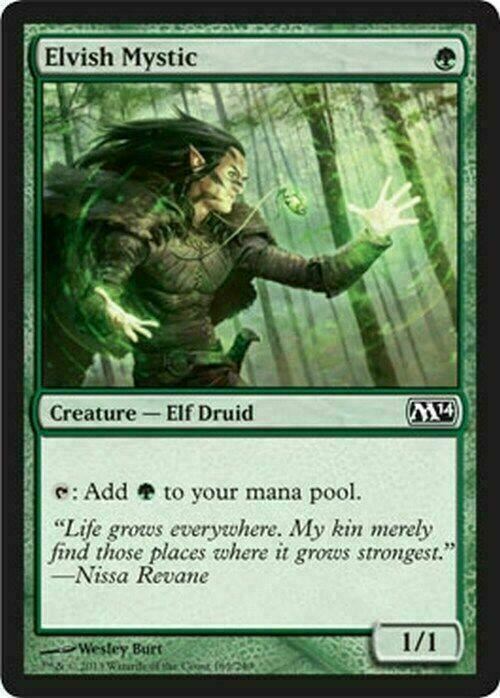 Elvish Mystic ~ Magic 2014 [ EX ] [ Magic MTG ]