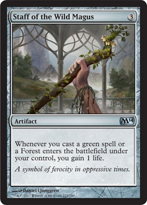 Staff of the Wild Magus ~ Magic 2014 [ EX ] [ Magic MTG ]