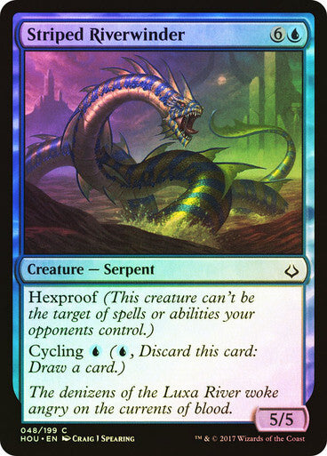 FOIL Striped Riverwinder ~ Hour of Devastation [ NM ] [ Magic MTG ]