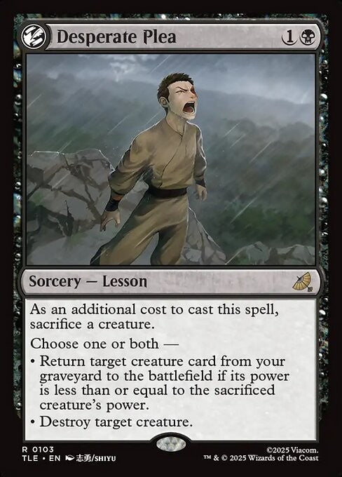 Desperate Plea ~ Avatar: The Last Airbender [ NM ] [ Magic MTG ]