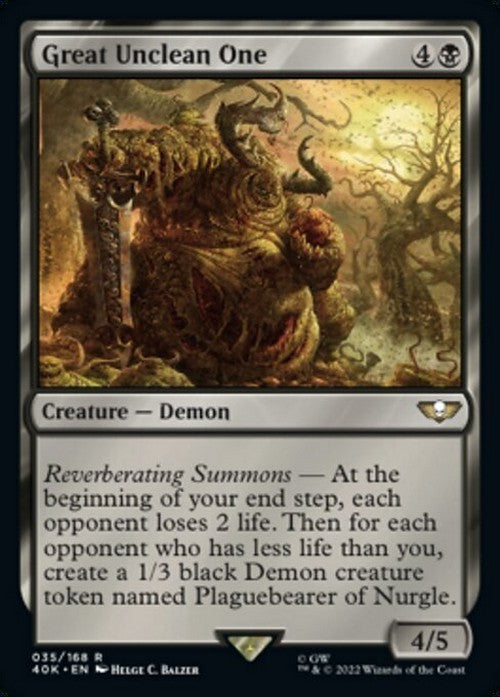 Great Unclean One ~ Commander: Warhammer 40,000 [ NM ] [ Magic MTG ]