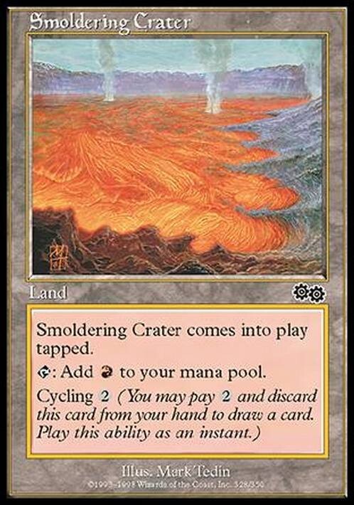Smoldering Crater ~ Urza's Saga [ EX ] [ Magic MTG ]
