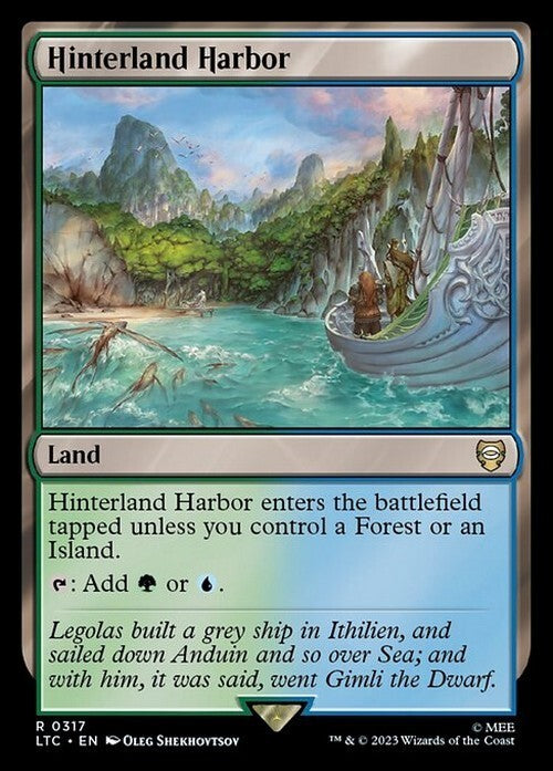 Hinterland Harbor ~ Commander: Lord of the Rings [ NM ] [ Magic MTG ]
