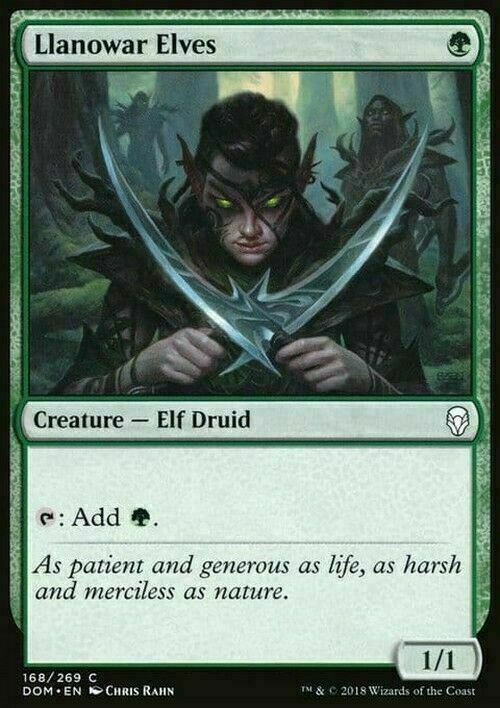Llanowar Elves ~ Dominaria [ EX ] [ Magic MTG ]