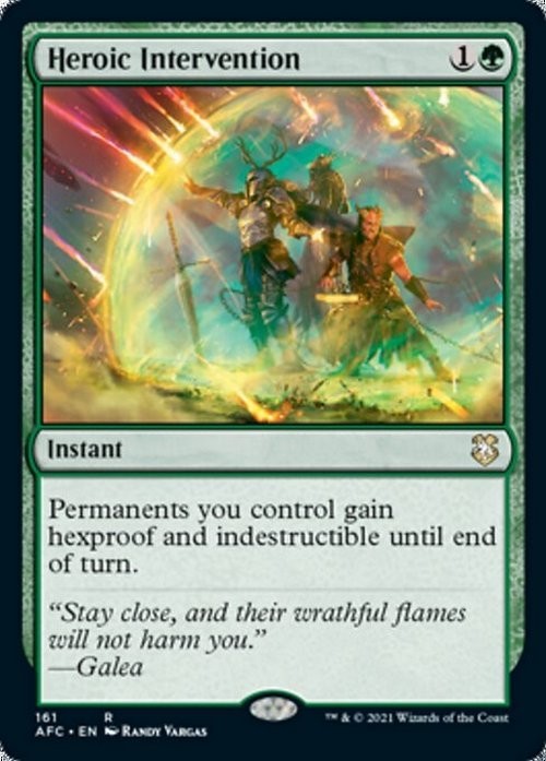 Heroic Intervention ~ Commander: Adventures in the Forgotten Realms [ NM ]
