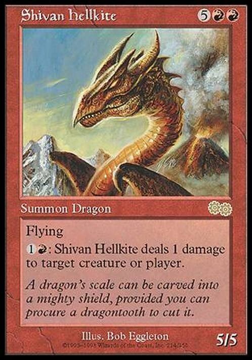 Shivan Hellkite ~ Urza's Saga [ EX ] [ Magic MTG ]