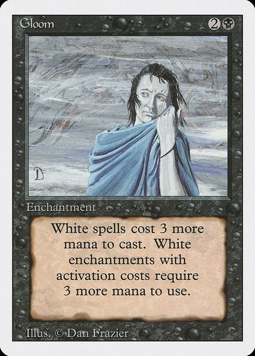 Gloom ~ Revised [ EX ] [ Magic MTG ]