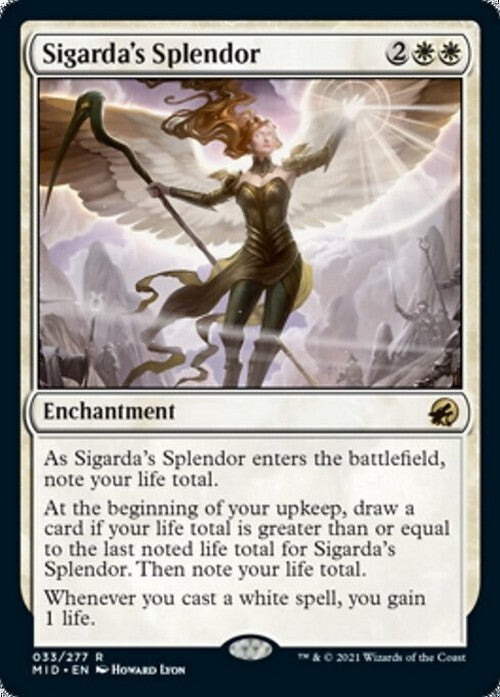Sigarda's Splendor ~ Midnight Hunt [ NM ] [ Magic MTG ]