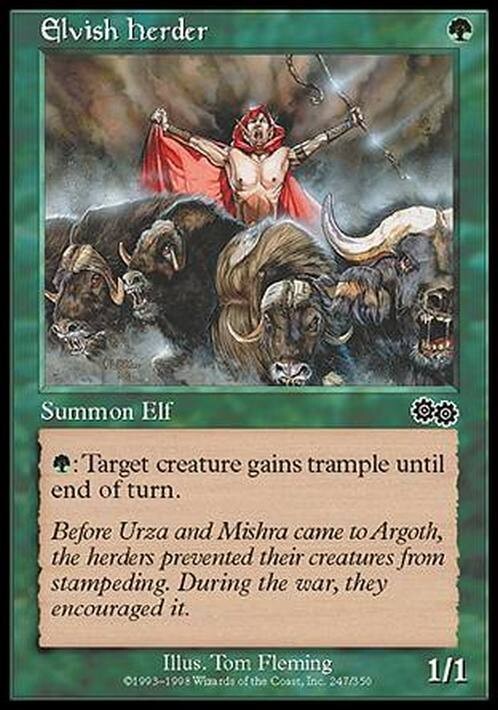 Elvish Herder ~ Urza's Saga [ EX ] [ Magic MTG ]