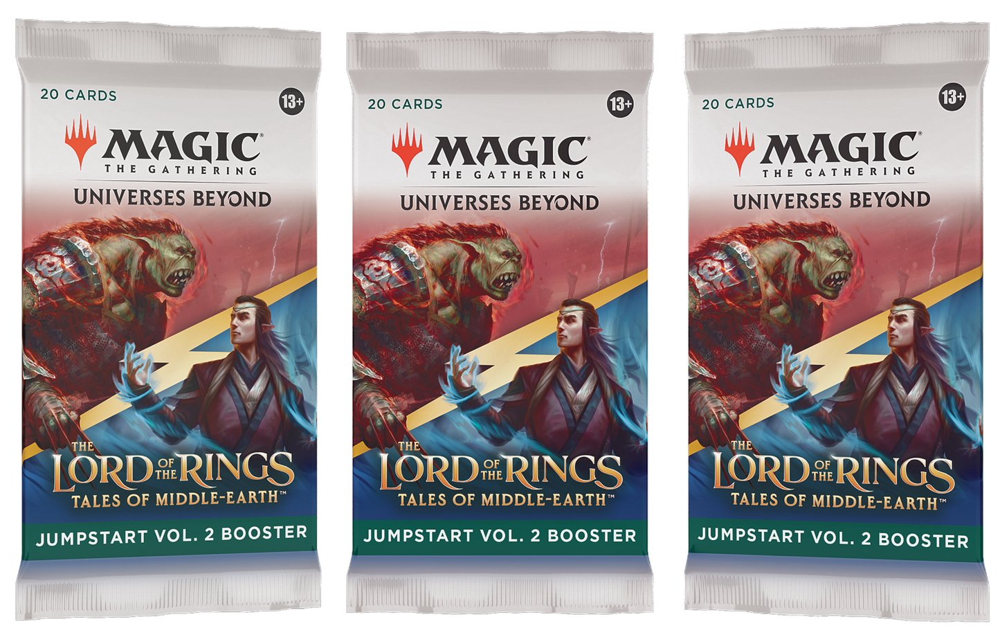3 x HOLIDAY Jumpstart Booster Pack ~ The Lord of the Rings ~ Magic MTG Sealed