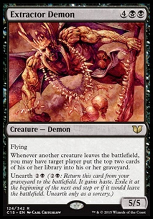 Extractor Demon ~ Commander 2015 [ EX ] [ Magic MTG ]