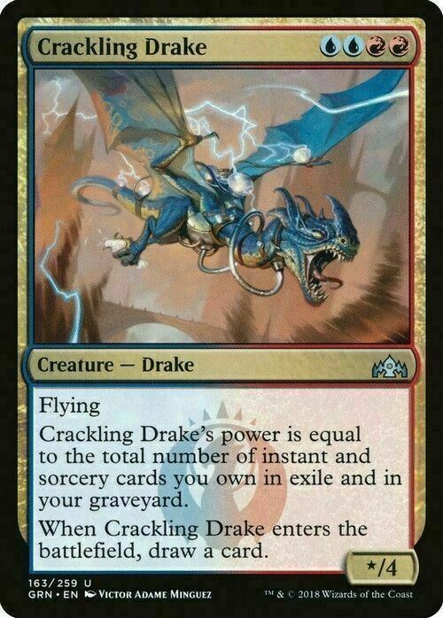 Crackling Drake ~ Guilds of Ravnica [ NM ] [ Magic MTG ]