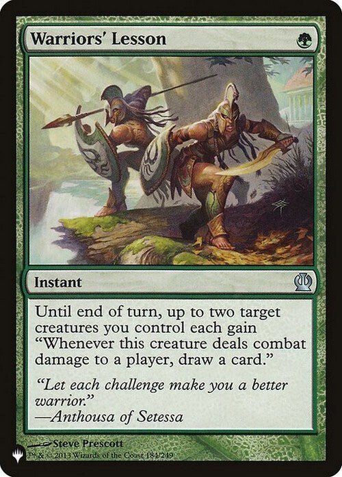 Warriors' Lesson ~ The List [ NM ] [ Magic MTG ]
