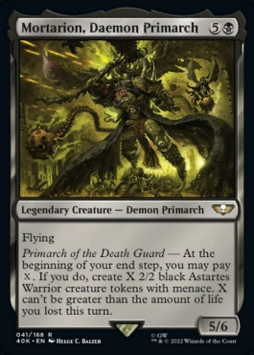 Mortarion, Daemon Primarch ~ Commander: Warhammer 40,000 [ NM ] [ Magic MTG ]