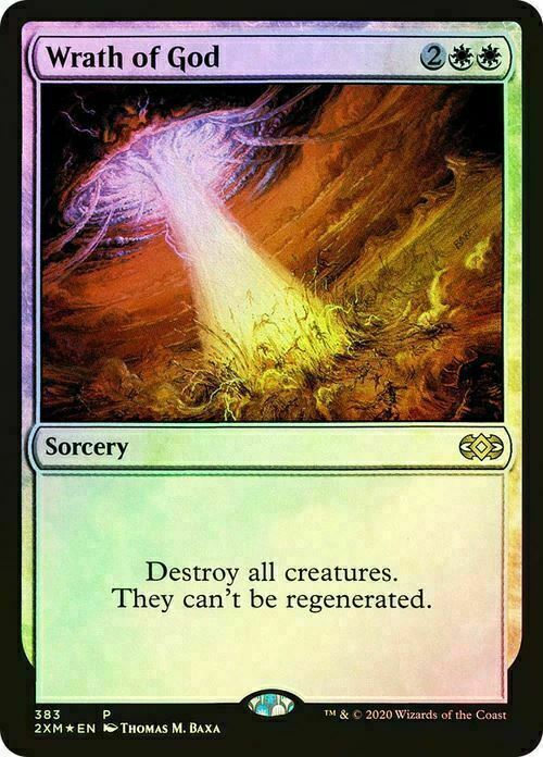 FOIL Wrath of God ~ Prerelease Double Masters [ EX ] [ Magic MTG ]