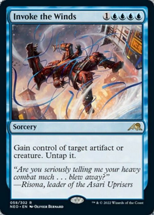 Invoke the Winds ~ Kamigawa: Neon Dynasty [ NM ] [ Magic MTG ]