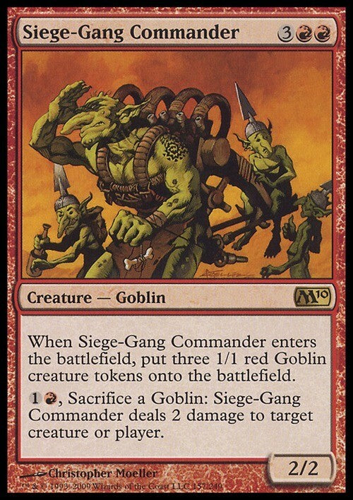 Siege-Gang Commander ~ Magic 2010 [ EX ] [ Magic MTG ]