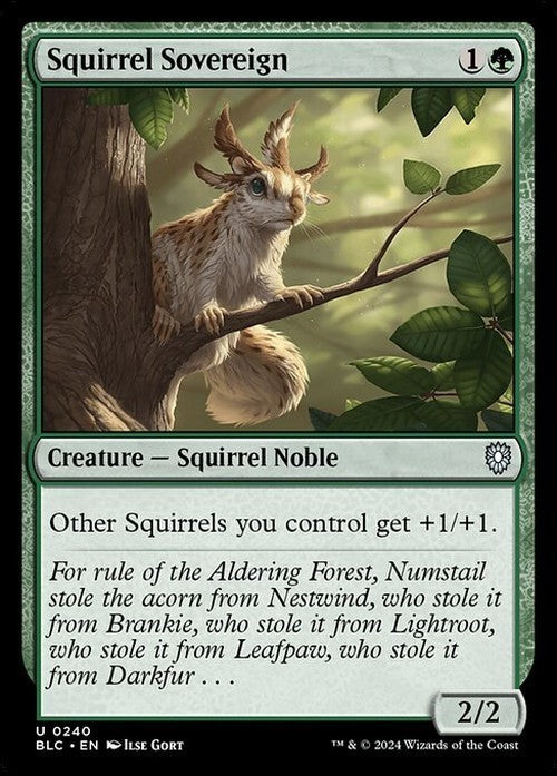 Squirrel Sovereign ~ Commander: Bloomburrow [ NM ] [ Magic MTG ]