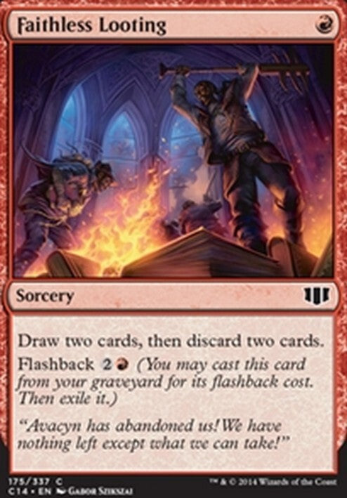 Faithless Looting ~ Commander 2014 [ EX ] [ Magic MTG ]