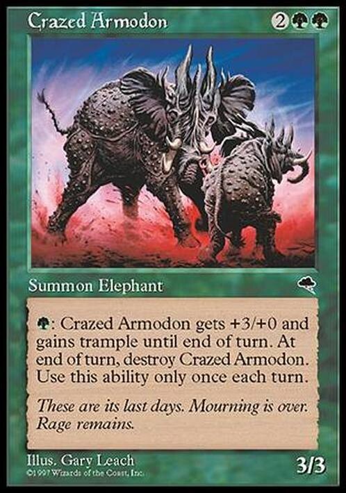 Crazed Armodon ~ Tempest [ EX ] [ Magic MTG ]