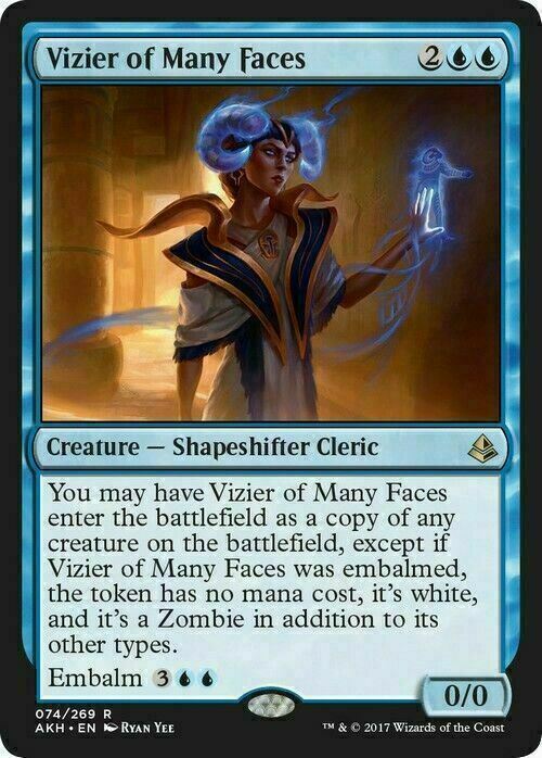 Vizier of Many Faces ~ Amonkhet [ EX ] [ Magic MTG ]