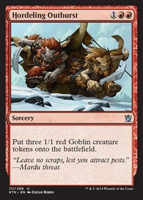Hordeling Outburst ~ Khans of Tarkir [ EX ] [ Magic MTG ]