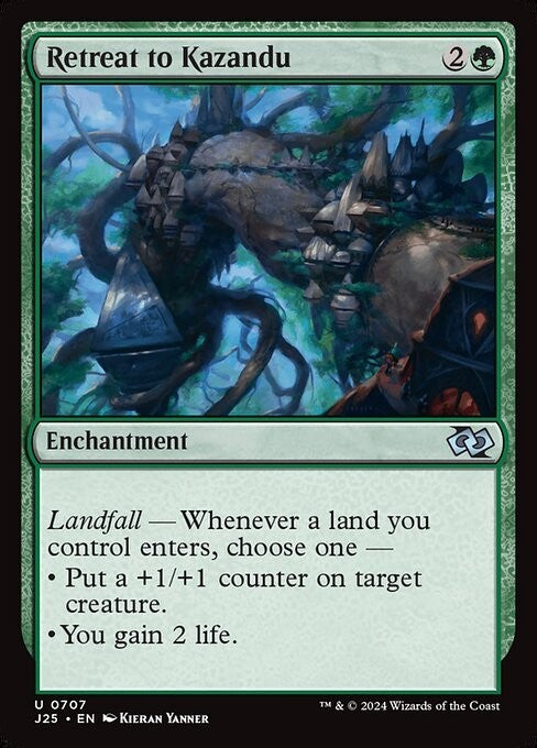 Retreat to Kazandu ~ Jumpstart 2025 [ NM ] [ Magic MTG ]