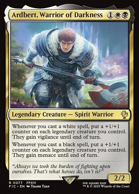 Ardbert, Warrior of Darkness ~ Commander: Final Fantasy [ NM ] [ Magic MTG ]