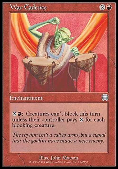 War Cadence ~ Mercadian Masques [ EX ] [ Magic MTG ]