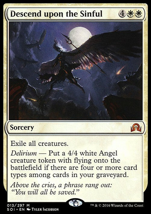 Descend upon the Sinful ~ Shadows over Innistrad [ EX ] [ Magic MTG ]