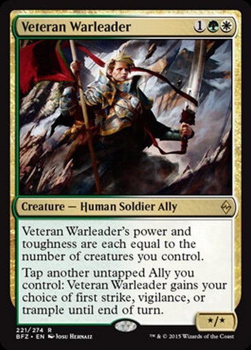 Veteran Warleader ~ Battle for Zendikar [ EX ] [ Magic MTG ]
