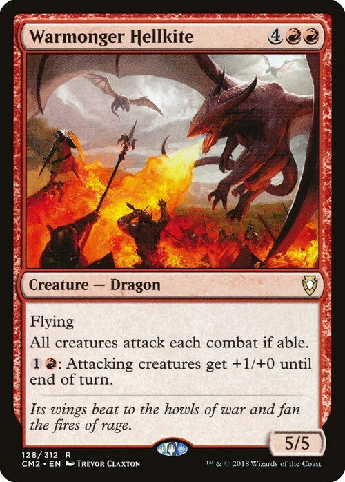 Warmonger Hellkite ~ Commander Anthology 2 [ NM ] [ Magic MTG ]