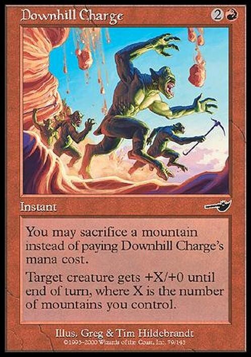 Downhill Charge ~ Nemesis [ EX ] [ Magic MTG ]