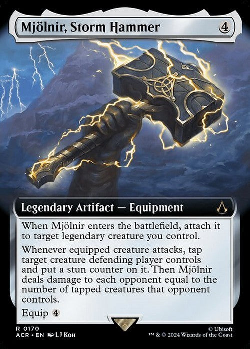 BORDERLESS Mjolnir, Storm Hammer ~ Assassin's Creed [ NM ] [ Magic MTG ]