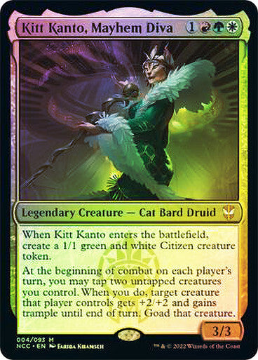 FOIL Kitt Kanto, Mayhem Diva ~ Commander: Streets of New Capenna [ NM ] [ MTG ]