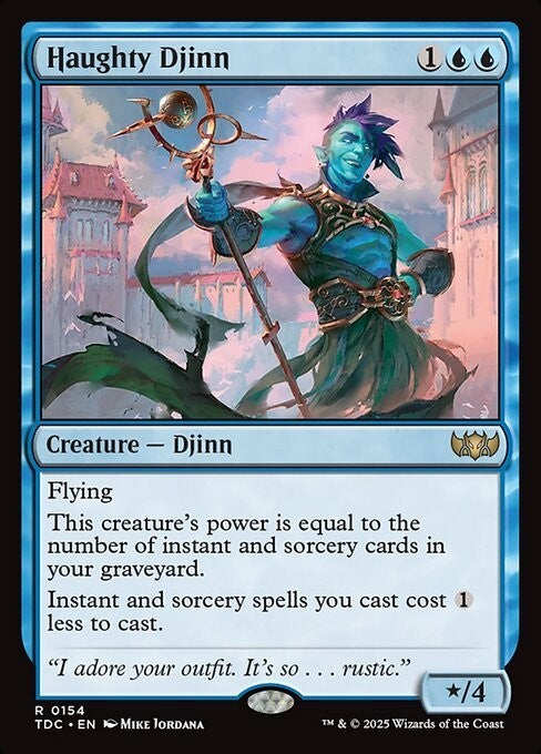 Haughty Djinn ~ Commander: Tarkir: Dragonstorm [ NM ] [ Magic MTG ]