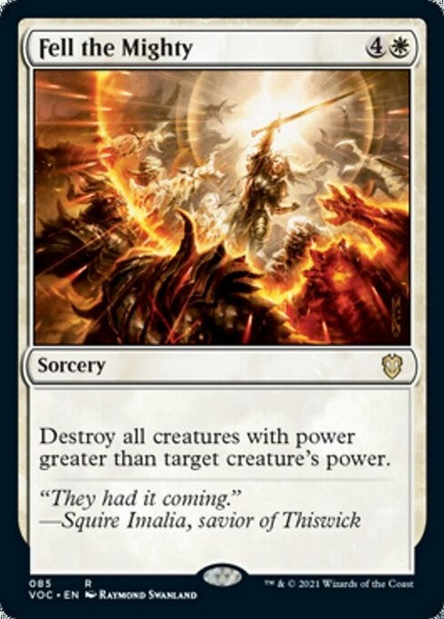 Fell the Mighty ~ Commander: Crimson Vow [ NM ] [ MTG ]