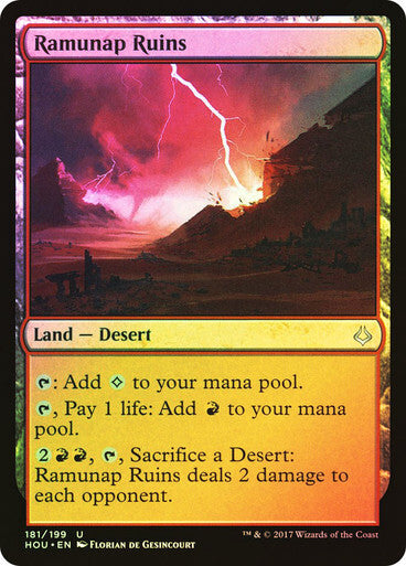FOIL Ramunap Ruins ~ Hour of Devastation [ NM ] [ Magic MTG ]