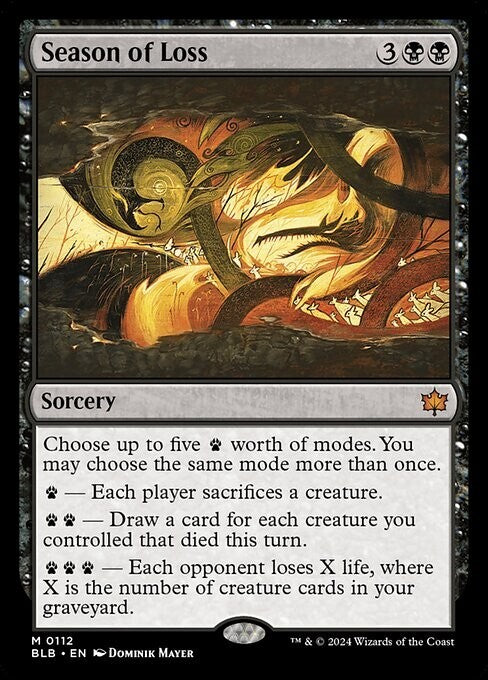 Season of Loss ~ Bloomburrow [ NM ] [ Magic MTG ]