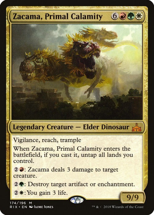 Zacama, Primal Calamity ~ Rivals of Ixalan [ NM ] [ Magic MTG ]